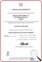 Certificado de Calidad