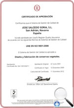 Certificado de Calidad