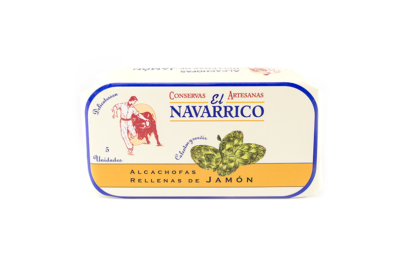 Alcachofas rellenas de Jamón lata 1/2 kg.
