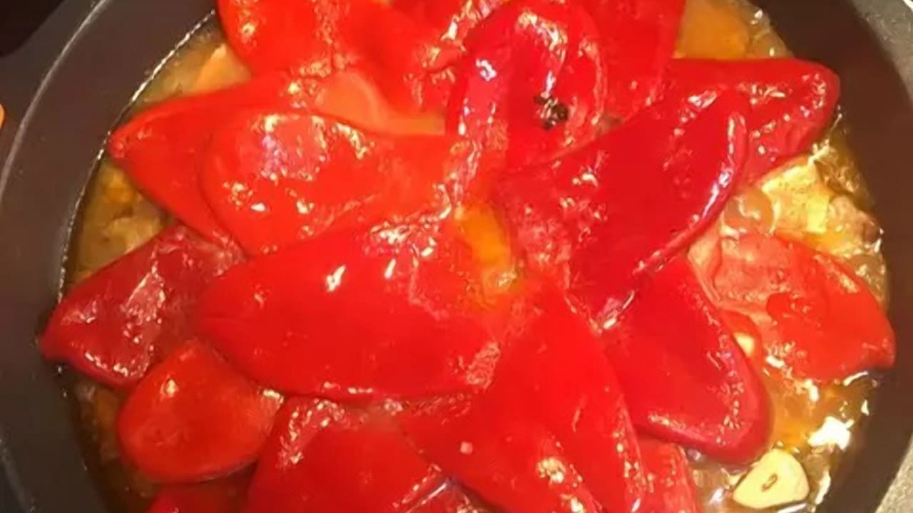 Lomo con pimientos foto