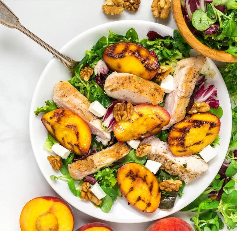 Ensalada melocotón